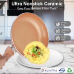 M MELENTA Pots and Pans Set Ultra Nonstick, Pre-Installed 11pcs Cookware Set Copper with - Image 3